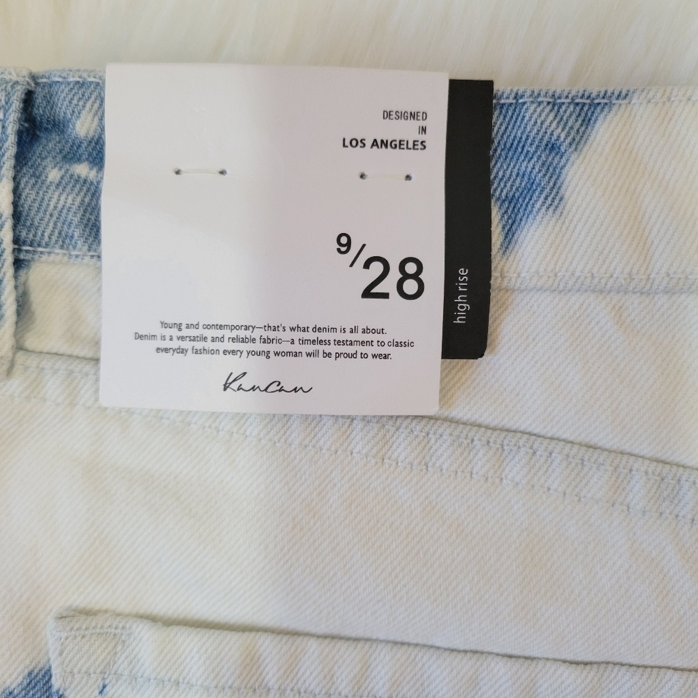 Kancan Stylish White and Blue Women's Denim Shorts - Picture 5 of 8